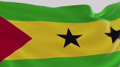 Videohive - Sao Tome Fabric Flag - 47635533 - 47635533