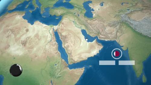 Videohive - Qatar Earth Map - 47635536 - 47635536