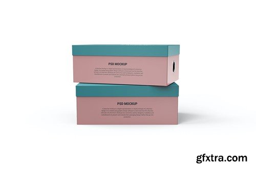 Customizable Shoe Box PSD Mockups X8GZ3R9