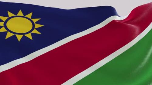 Videohive - Namibia Fabric Flag - 47635565 - 47635565