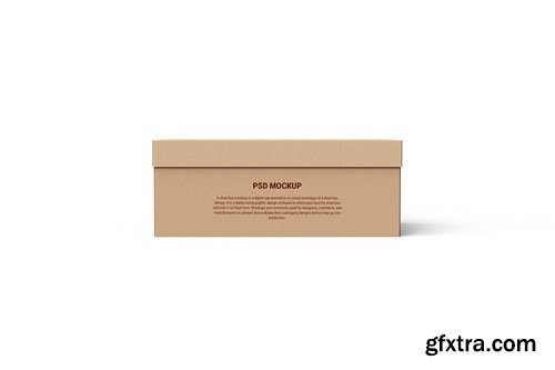 Kraft shoe box mockup YK7LY8D