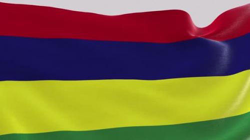 Videohive - Mauritius Fabric Flag - 47635598 - 47635598