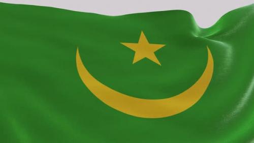 Videohive - Mauritania Fabric Flag - 47635600 - 47635600