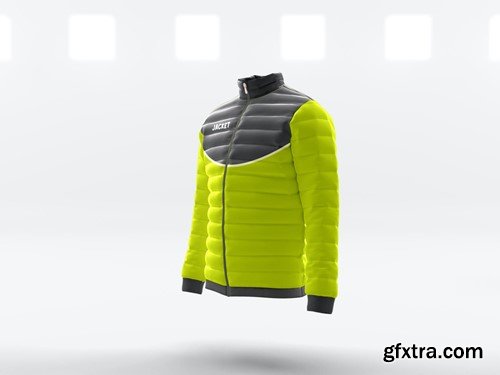 Realistic Men’s Down Jacket Psd Mockups CW6RTWL