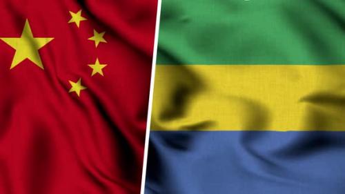 Videohive - China Flag And Flag Of Gabon - 47635101 - 47635101