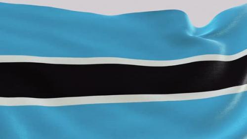 Videohive - Botswana Fabric Flag - 47635144 - 47635144