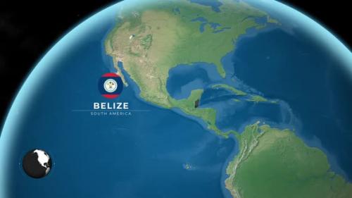 Videohive - Belize Earth Map - 47635159 - 47635159