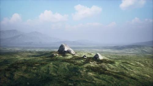 Videohive - Alpine Landscape with Big Stones - 47639560 - 47639560