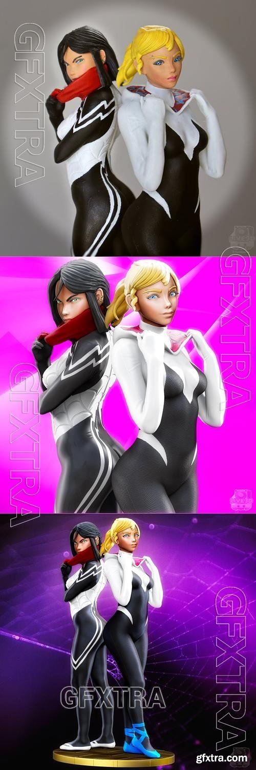 Silk and Spider Gwen &ndash; 3D Print Model