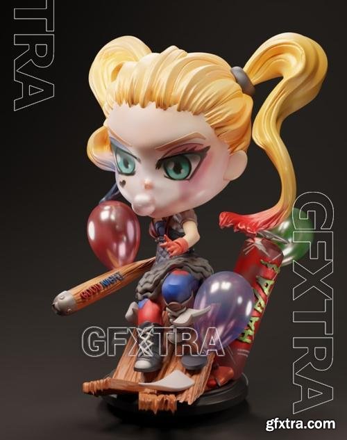 Pocket Players Collection - Harley Quinn &ndash; 3D Print Model