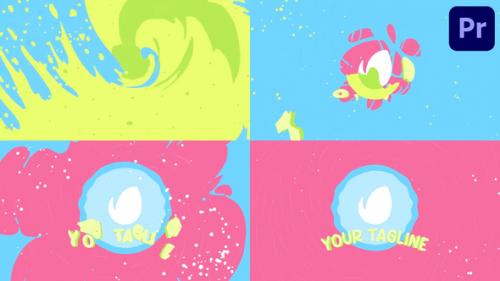 Videohive - Colorful Cartoon Liquid Logo for Premiere Pro - 47607037 - 47607037