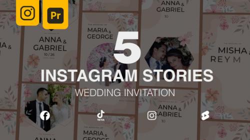 Videohive - Wedding Invitation | MOGRT | Instagram Stories 5 in 1 - 47045880 - 47045880