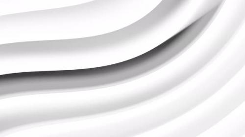 Videohive - Abstract 3d stripes wavy shiny motion white background - 47627492 - 47627492