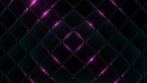 Videohive - Dark Cyan And Pink Moving Square Abstraction Background Vj Loop In 4K - 47631504 - 47631504