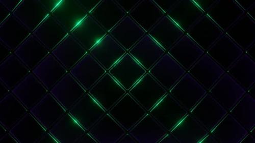 Videohive - Purple And Turquoise Moving Square Abstraction Background Vj Loop In HD - 47631505 - 47631505