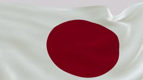 Videohive - Japan Fabric Flag - 47635659 - 47635659