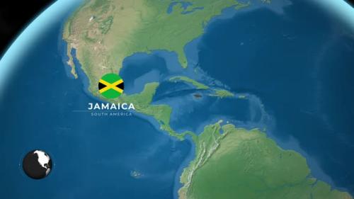 Videohive - Jamaica Earth Map - 47635663 - 47635663