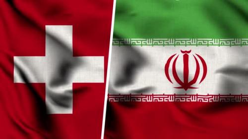 Videohive - Iran Flag And Flag Of Switzerland - 47635677 - 47635677