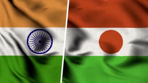 Videohive - India Flag And Flag Of Niger - 47635708 - 47635708