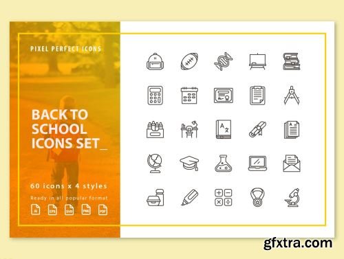 300 Back to School Icons Set Ui8.net