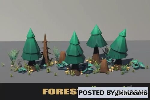Stylised PBR 3D Forest Pack v1.0