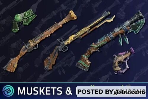 Stylized Muskets & Pistols- RPG Weapons v1.0