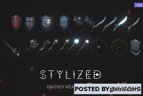 Stylized Medieval Fantasy Weapons Pack