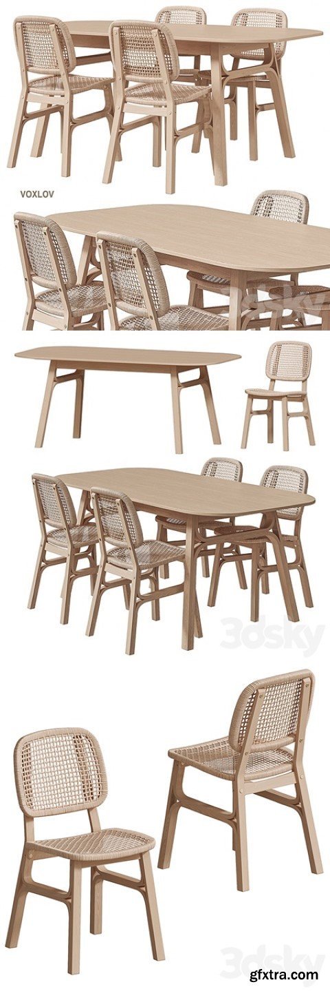 IKEA VOXLÖV Dining table and chair