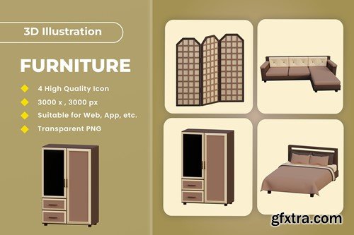 Furniture 3D Illustration v.2 SUASGVL