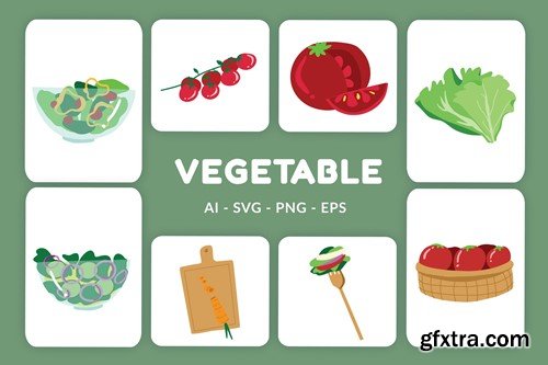 Vegetable Vector Illustration v.6 XLNTBGA