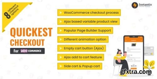 CodeCanyon - WooCommerce All in One Cart and Checkout | Side Cart, Popup Cart and One Click Checkout - Instantio v3.1.0 - 22901975 - Nulled