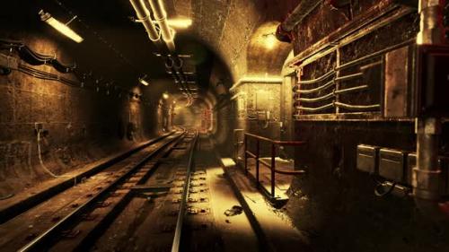 Videohive - Deep Metro Tunnel Under Construction - 47640288 - 47640288