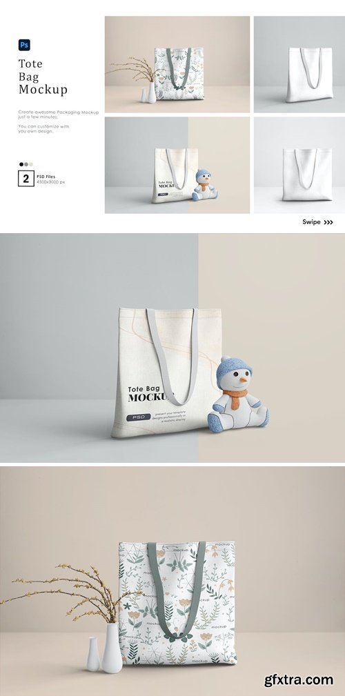 Fabric Tote Bag Mockup 7EVHCCK