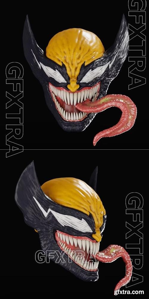 Marvel - Venom Wolverine helmet &ndash; 3D Print Model