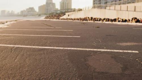 Videohive - Car Parking on the Beach in California - 47641047 - 47641047