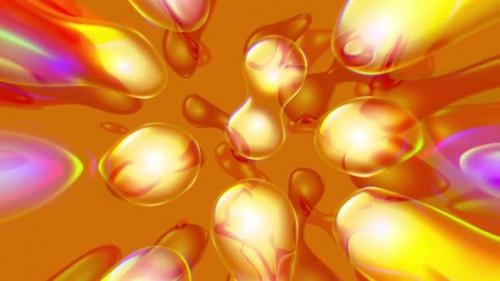 Videohive - Lavalamp Orange Liquid Blobs - 47615727 - 47615727