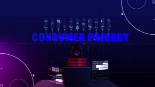 Videohive - Anonymous Hacker Ready For Attack And Consumer Privacy Text - 47617063 - 47617063