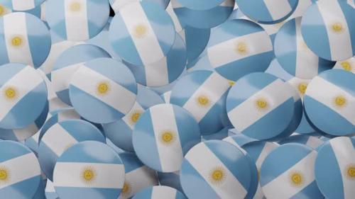 Videohive - Argentina Pin Badge Transition - 47617070 - 47617070