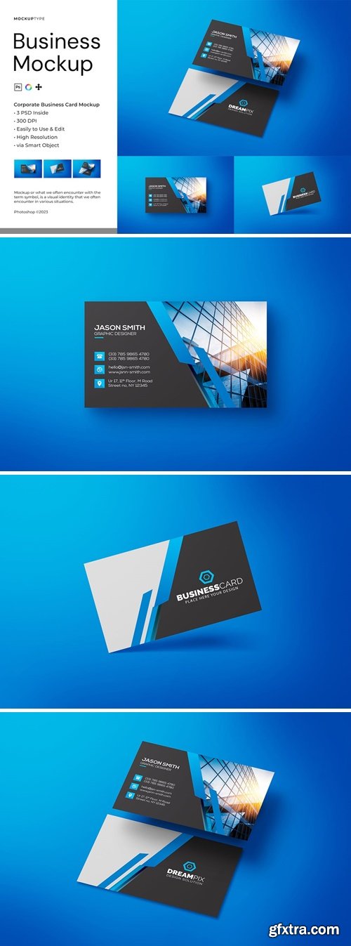 Corporate Business Card Mockup VP4E458