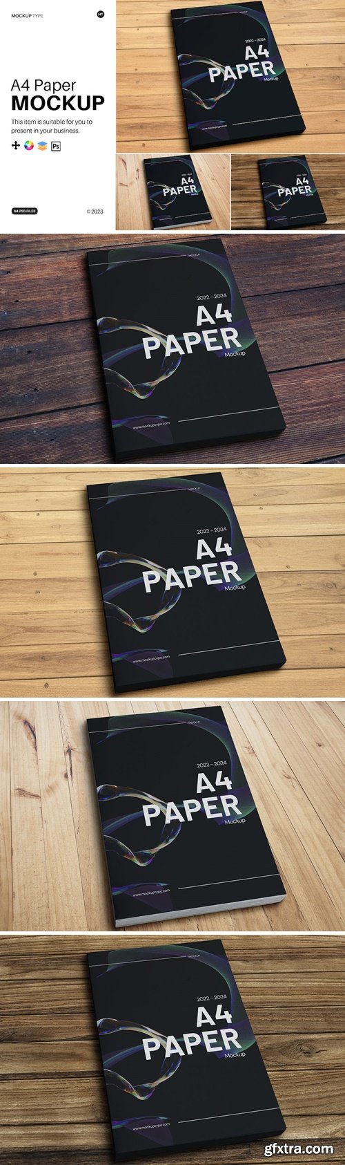 A4 Papers Mockup 6QG4T4Z