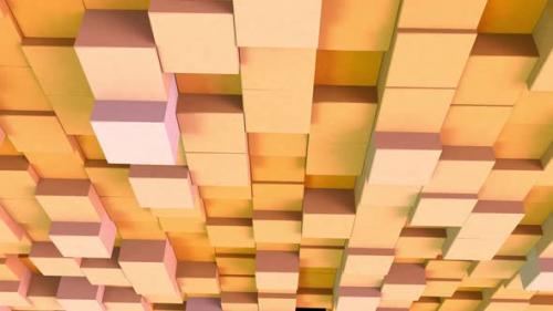 Videohive - Modern Cube Background Orange - 47621389 - 47621389