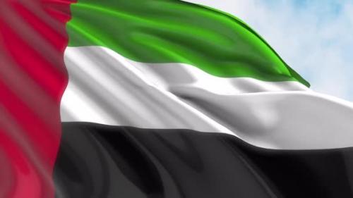 Videohive - United Arab Emirates Flag Waving - 47621401 - 47621401