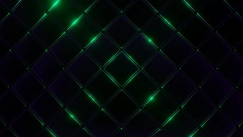 Videohive - Purple And Turquoise Moving Square Abstraction Background Vj Loop In 4K - 47631509 - 47631509