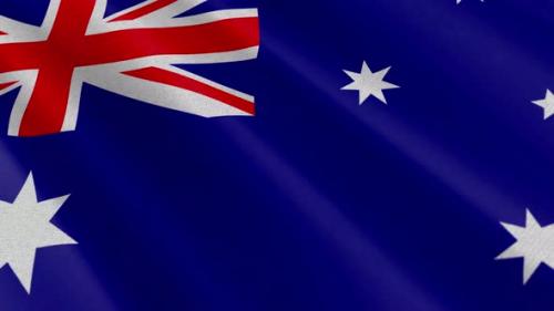 Videohive - Australia Flag Animation - 47632951 - 47632951