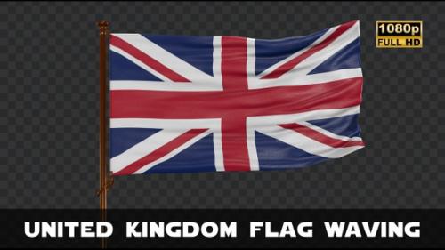 Videohive - United Kingdom Flag Waving - 47633149 - 47633149