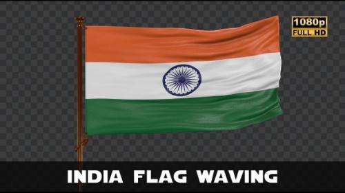 Videohive - India Flag Waving - 47633155 - 47633155