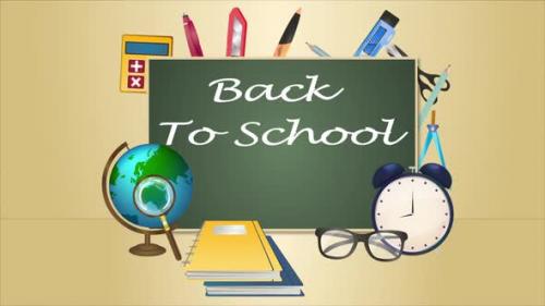 Videohive - Back To School Classroom Items - 47633243 - 47633243