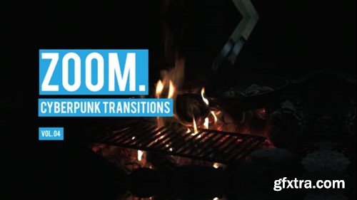 Videohive Cyberpunk Zoom Transitions Vol. 04 47700392