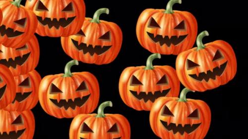 Videohive - Halloween Pumpkin Transition 4K Alpha Channel - 47633263 - 47633263