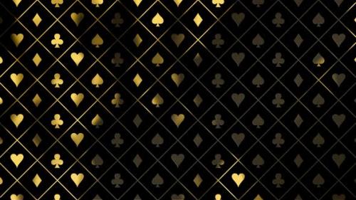 Videohive - Luxury Gold Casino Royal Background Black Abstract Text Banner Vip Backdrop with Golden Poker Card - 47633495 - 47633495